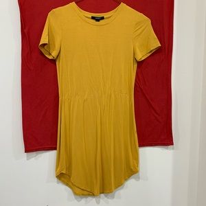 Mustard Short Dress